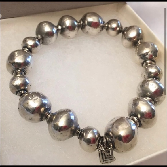 Silpada Sterling Silver Atmospheric Oxidized Beaded Bracelet B1998 - Picture 1 of 16